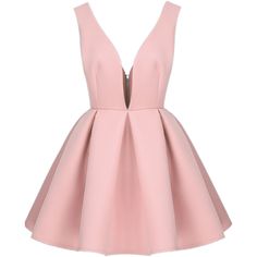 SheIn(sheinside) Pink V Neck Backless Midriff Flare Dress (37 SGD) ❤ liked on Polyvore featuring dresses, vestidos, sheinside, short dresses, pink, short pink dress, flare cocktail dress, backless dress, backless mini dress and pink cocktail dress Pink V-neck Dress With Back Zipper, Short Dresses Pink, Short Flare Dress, Backless Cocktail Dress, Pink Skater Dress, Backless Dress Short, Summer Cocktail Dress, Pink Dress Short, V Neck Cocktail Dress