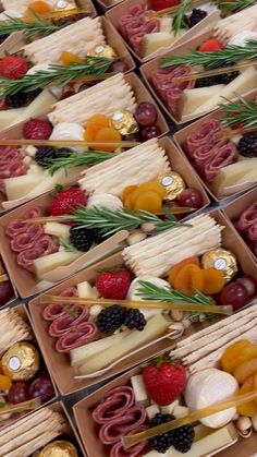 Individual charcuterie boxes are the perfect way to treat your employees! Individual Charcuterie Boxes, Individual Charcuterie, Charcuterie Boxes, Charcuterie Gifts, Catering Ideas Food, Party Food Buffet, Gourmet Cheese, Corporate Catering, Charcuterie Inspiration