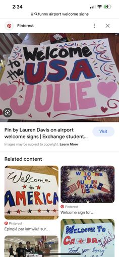 an image of a facebook page with the words welcome to usa julia on it