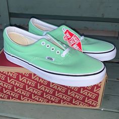 Vans New In Box Never Tried On Beautiful Mint Color Best Price Out There Vans Green, Shoes Vans, Mint Color, Mens Vans, Vans Shoes, New Era, Men's Shoes, Mint, Man Shop