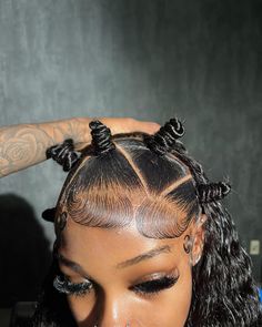 @𝐧𝐨𝐛𝐨𝐧𝐝𝐳 Lace Wig Hairstyles Black Women, Editorial Braids, Natural Hairstyles For Black Women Curly, Slick Buns, Hair Bases, Hairstyles For Black Women Curly, Wig Installation, Natural Hairstyles For Black Women, Bantu Knot Hairstyles