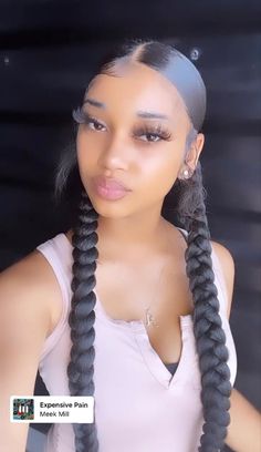 Hair Ponytail, Hair Ponytail Styles, Ponytail Styles, Aesthetic Hair, African American, Braids