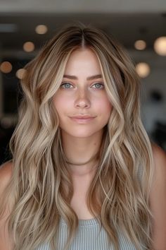 45 Divine Dirty Blonde Hair Color Ideas That Are Totally On-Trend Dark Blonde Hair On Pale Skin, Soft Summer Color Palette Hair Blonde, Warm Bronde Balayage With Money Piece, Dark Blonde With Light Blonde Highlights, Hair Color Icy Blonde, Dark To Blonde Hair Transformation, Blonde Messy Hair, Wheat Blonde Hair, Dirty Blonde Hair With Lowlights