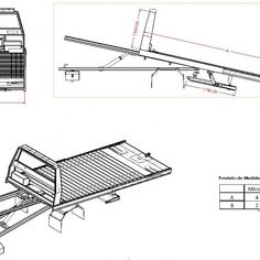 the diagram shows how to install an overhead ramp on a truck or trailer with no ramps