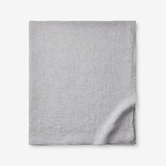 a plain linen napkin on a white background