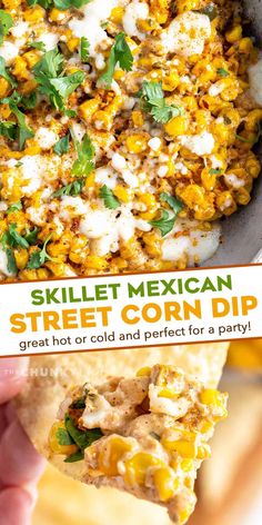 mexican street corn dip is the perfect appetizer to serve for your next party