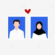 two people with headscarves and one is wearing a hijab, person, avatar png and psd