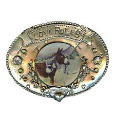 Love Rules Belt Buckle – Sweet Bird Studio Luxury Antique Buckle Jewelry As Gift, Two Donkeys, Love Rules, Soldering Jewelry, Gifts For Boss, Jewelry Show, Donkeys, I Love Jewelry