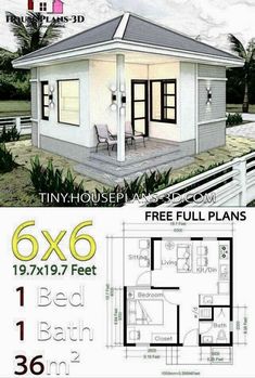 the tiny house plan is very small and has two levels to fit in with it