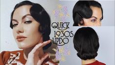 Diy Finger Waves Long Hair, Diy Finger Waves, Finger Wave Tutorial, 1930's Hairstyles, Vintage Waves Tutorial, Finger Wave Hairstyle, Kiss Curls