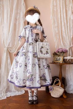 Eternal heroine ♡ Alice x Lolita coordination 7 selections – ロリータファッション通販RonRon Japanese Lolita Fashion, Purple Grey, Jumper Dress