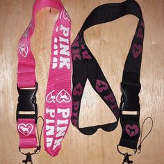 Item Details: 2 Brand New Pink Combo C Lanyard Color: Pink And Black Package Includes: 2 This Is Perfect For: Keys Badges Pendrives Any Other Tiny Important Stuff That You Have, This Can Be Super Useful To Avoid Losing Them Completely Which Can Be A Huge Time Saving. Pink Lanyard, Black Lanyard, Pink Wristlet, Lanyard Keychain, Key Lanyard, Pink Cards, Time Saving, Pink Logo, Key Card Holder