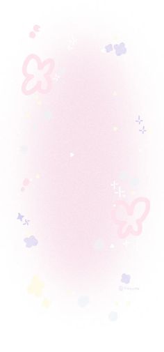 a pink background with hearts and stars in the middle, on top of a white surface