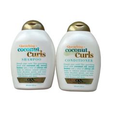 Ogx Shampoo And Conditioner, Coconut Curls Shampoo, Ogx Hair, Coconut Curls, Ogx Shampoo, Ogx Hair Products, Healthy Curly Hair, Bounce Curl, Curl Shampoo