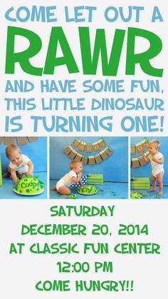 a flyer for a baby's first birthday party