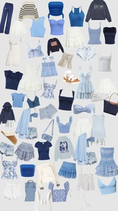 Greece Outfit, Beachy Outfits, At Family, Coastal Granddaughter, Blue Cute, Italy Outfits