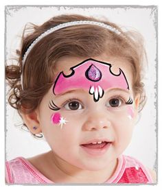 Έξυπνες ιδέες για παιδικό face-painting! Easy Face Painting, Facial Painting, Princess Face Painting, Girl Face Painting, Princess Face, Princess Diy