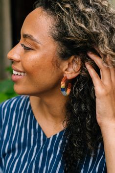 Maza Crocheted Hoops – Noonday Collection Crochet Hoop Earrings, Crochet Hoop, Noonday Collection, Coffee Gifts Card, Crochet Inspiration, Coffee Gifts, Wallet Bag, Summer Essentials, Ethiopia