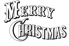 merry christmas lettering in black and white with the words'merry christmas'on it