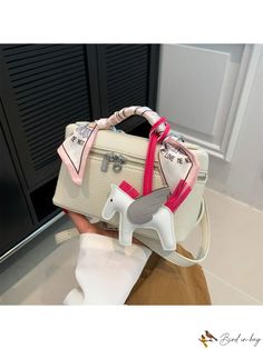 BirdinBag - Versatile Womens Shoulder Bag - Stylish Phone Wallet Handbag for Travel and Shopping Trendy Square Travel Wallet, White Portable Box Bag For Gift, Travel Large Capacity Top Handle Phone Bag, Large Capacity Top Handle Phone Bag For Travel, White Handheld Phone Bag With Detachable Strap, Rectangular Phone Bag With Detachable Handle For Travel, White Portable Box Bag For Daily Use, Portable Top Handle Phone Bag For Daily Use, White Top Handle Satchel With Mobile Phone Bag