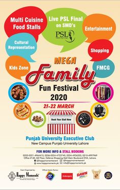 the mega family fun festival poster