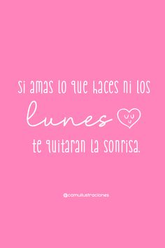 a pink background with the words, i love you in spanish and an image of a heart