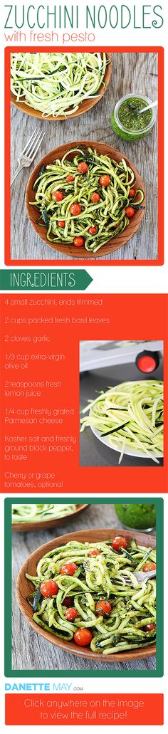 broccoli and zucchini noodle salad recipe with step by step instructions