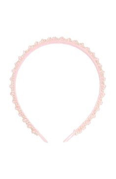 The L. Erickson Charlotte Headband is playful, soft pink headband. Spark you Spring outfit with this sweet hair accessory. Ideal for most hair types and comfortable for all day wear and easy hair style.Product Features:- Imported by L. Erickson- Great for most hair types- Comfortable, easy hair style solution- Made of polyester & beads- Dimensions: 1/2" wide Audrey Makeup, Hair Shape, Pink Hair Accessories, Simple Headbands, Bead Hair Accessories, Pink Headband, Beaded Hair, Pink Headbands, Pink Sparkly