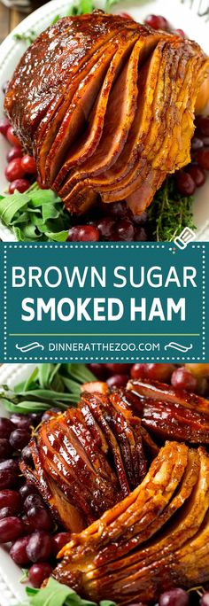 Kentucky Legend Ham Recipe, Ham Bbq, Ham With Brown Sugar Glaze, Electric Smoker Recipes, Glaze Ham, Ham Christmas, Brown Sugar Glazed Ham, Ham Ideas, Smoked Ham Recipe