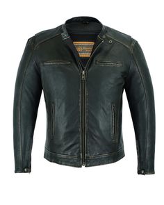 Men's Lightweight Distressed Cruiser Motors Jacket  - DS743 Men's Jackets Virginia City Motorcycle Company Apparel Rugged Long Sleeve Biker Jacket For Outdoor, Rugged Outdoor Leather Jacket, Rugged Distressed Brown Outerwear For Outdoor, Classic Distressed Long Sleeve Outerwear, Smart Jackets, Event Shirts, Shoulder Support, Smart Men, Distressed Jacket