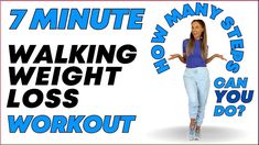 In this 7 Minute Workout for Weight Loss, you'll be doing a combination of Walking exercises for weight loss that will help you burn calories, increase your ... 7 Minute Sit Workout, 7 Minute Indoor Walking, Walking Exercises, 5 Min Workout, Walk At Home, Quick Morning Workout, Walking Workouts, Calisthenics Training, Walking Challenge