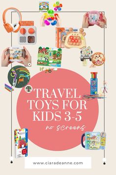 the travel toys for kids 3 - 5 are on display