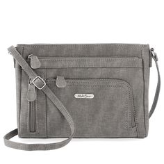 For style on the go, reach for this MultiSac crossbody bag. Spring Purses, Accessories Guide, Grey Crossbody Bag, Crossbody Bag Black, Smart Phone, Pvc Material, Crossbody Strap, Fashion Handbags, Handbag Accessories