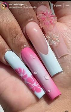 Summer Pink Nails, Pink Nails Acrylic, Nail Inspo Pics, Long Acrylic Nail Designs, Different Nail Designs, 2024 Nails, Nails Coffin Short, Ideas For Nails