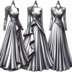 Clothing Design, Dress Design, Design Sketch, Designer Dresses, Books