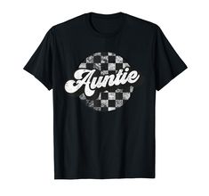 PRICES MAY VARY. Funny Retro Checkered Auntie Race Vintage Matching Family Racing Birthday Party Matching Family Pit Crew Lightweight, Classic fit, Double-needle sleeve and bottom hem Racing Birthday Party, Racing Birthday, Matching Family T Shirts, Pit Crew, Branded T Shirts, Top Styles, Fashion Branding, Birthday Party, T Shirts