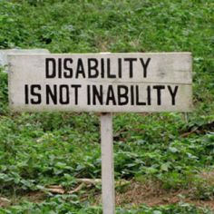 Disability is NOT inability... A sign I came across when I was at a rehabilitation/ school for kids with disabilities in Uganda, africa. Kids With Disabilities, Peer Support, This Is Your Life, Developmental Disabilities, Learning Disabilities, Social Work, Special Needs, Chronic Illness, A Sign