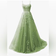 Brand New Still In Bag. Beautiful Light Green With Embroidery. Size 0 Petite. Ordered For A Quinceaera But Found Another In Size 00. Would Be An Amazing Prom, Homecoming, Or Bridesmaid Dress. Tinkerbell Inspired Dress, Semi Formal Green Dress, Light Green Sweet 16 Dress, Prom Dresses 2024 Green, Elegant Green Wedding Dress, Light Green Dress Long, Light Green Ball Gown, Light Green Prom Dresses, Green Tulle Prom Dress