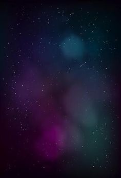 the night sky is filled with stars and bright purple hues, as well as dark blue