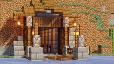 cave in Minecraft, beautiful entrance Minecraft Cave Enterence, Minecraft Cave House Entrance Ideas, Minecraft Cave Dungeon, Minecraft Cave Farm Ideas, Mc Tunnel Ideas, Minecraft Cave Enterence Ideas, Cave Home Entrance Minecraft, Minecraft Cave Staircase, Cave Side Minecraft House