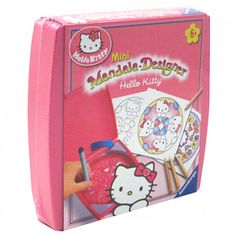 the hello kitty coloring kit is pink