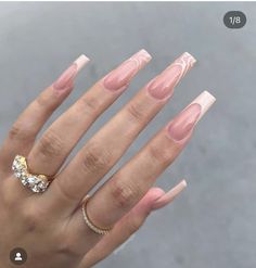 Classy Simple Nails, Nails Photos, Your Favorite, French Acrylic Nails, Classy Acrylic Nails, Acrylic Nails Coffin Pink, Long Square Acrylic Nails, Pink Acrylic Nails