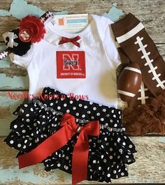 Nebraska Cornhuskers Baby Toddler Outfit, Coming Home Outfit Girl – Needles Knots n Bows Outfit Baby Shower, Boutique Outfits, Girls Boutique Clothing