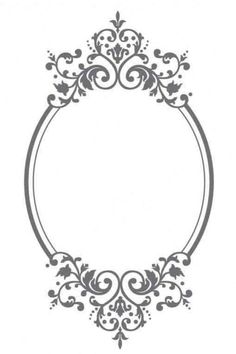 a round frame with an ornate design on it