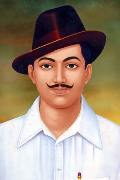 a painting of a man wearing a black hat and white shirt with a moustache on his face