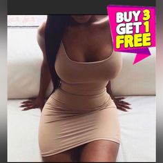 Make Your Own Bundle Buy 3 Dresses From 25$ Model From Your Choice And Get 1 Extra For Free. Write Me Private Message About Model Color And Size And Create Your Safe Bundle. Low Neck Dress, Stretchy Bodycon Dress, Slim Bodycon Dress, Sundresses Women, Short Shirt, Women Bodycon Dress, Clubwear Dresses, Club Dress, Khaki Dress