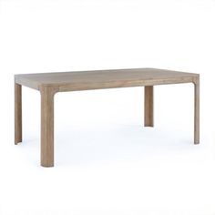 a wooden table on a white background