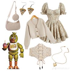 Chica Inspired Outfits Fnaf, Chica Aesthetic, Shein Codes