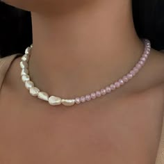 - Pearls will vary in size and shape Quantity : 1 Piece Material : Freshwater Pearl, Glass Crystal Beads Size: 16 inches Surface : smooth, shimmer Please ask for larger quantities if would like more than what is currently listed! ★ Shop Bulk Discount Codes★ -Spend $50-$100 get 10% OFF Use Code: BEAD10 -Spend $101-$150 get 15% OFF Use Code: BEAD15 -Spend $151-$200 get 20% OFF Use Code: BEAD20 -Spend $201 and above get 25% OFF Use Code: BEAD25 ►For international customers: Import duties, taxes, an Pink Pearl Beaded Necklaces With Gemstone Beads, Feminine Pearl Beaded Necklaces, Pink Pearl Chain Beaded Necklaces With Round Beads, Pink Pearl Chain Beaded Necklace With Round Beads, Gemstone Beads Pearl Necklace, Pearl Beaded Crystal Necklace, Pearl Beaded Necklaces With Faceted Round Beads, Pearl White Necklaces With Faceted Beads For Gifts, Pearl White Necklaces With Faceted Beads