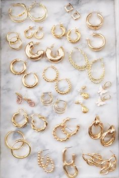 Modern Gold Jewelry, Jewelry Lookbook, Girly Jewelry, Jewelry Inspo